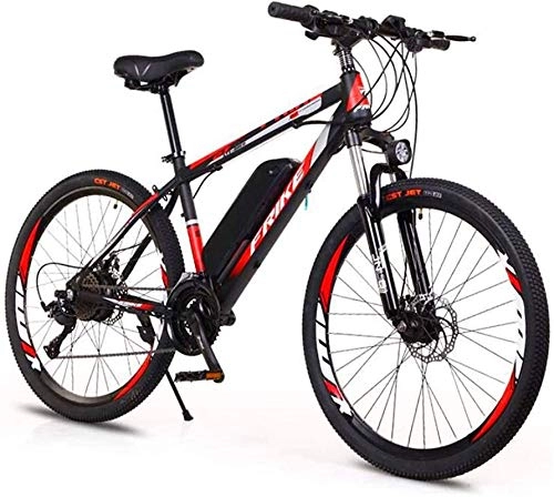 Electric Bike : Electric Bike Electric Mountain Bike Electric Snow Bike, 26'' Wheel Electric Bike Aluminum Alloy 36V 10AH Removable Lithium Battery Mountain Cycling Bicycle, 27-Speed Ebike for Adults Lithium Battery