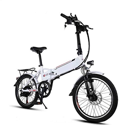 Electric Bike : Electric Bike Electric Mountain Bike Electric Snow Bike, Aluminum Frame 20 Inch Electric Bicycle 6 Speeds Folding Mini Ebike 250w Removable Lithium Battery Low-step Adult Bicycle Commuter E-bike City
