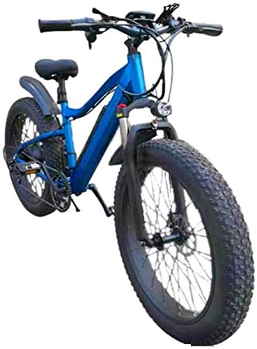 Electric Bike : Electric Bike Electric Mountain Bike Electric Snow Bike, Fat tire Electric Mountain Bicycle, 26 inch aluminum alloy Electric Bikes 21 speed Bike Sports Outdoor Cycling Lithium Battery Beach Cruiser fo