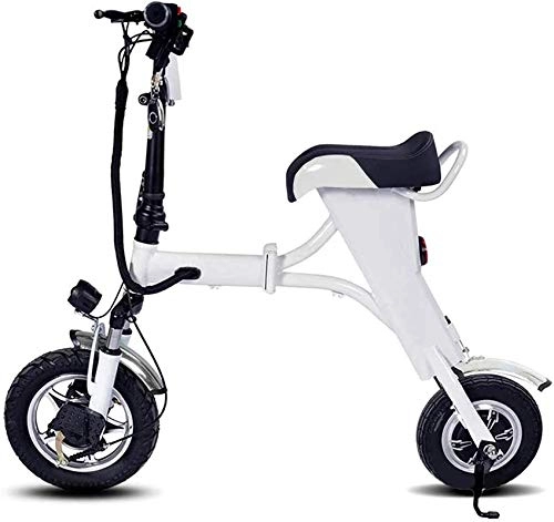 Electric Bike : Electric Bike Electric Mountain Bike Electric Snow Bike, Folding Electric Bike, Smart Bike for Adults, 10" Folding E-Bike 250W Motor Pedal-Assistfoldable Bicycle, Maximum Load 120Kg Lithium Battery Be