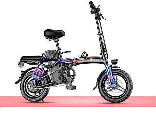 Electric Bike : Electric Bike Electric Mountain Bike Fast Electric Bikes for Adults Folding Electric Bike for Adults, Commute Ebike with Frequency Conversion High-speed Motor, City Bicycle Max Speed 25 Km / h for the jun