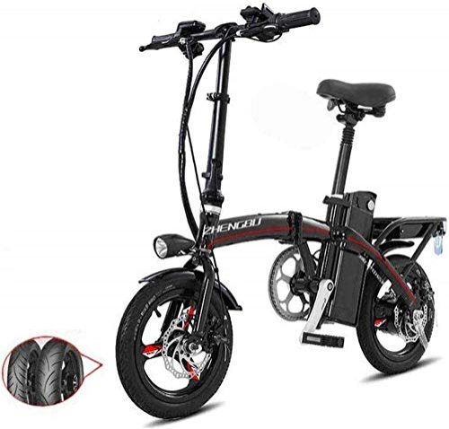Electric Bike : Electric Bike Electric Mountain Bike Fast Electric Bikes for Adults Lightweight and Aluminum E-Bike with Pedals Power Assist and 48V Lithium Ion Battery Electric Bike with 14 inch Wheels and 400W Hub