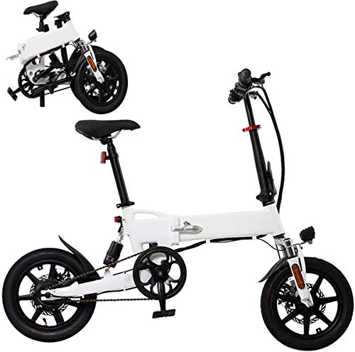 Electric Bike : Electric Bike Electric Mountain Bike Foldable Electric Bikes for Adult, Aluminum Alloy Ebikes Bicycles, 14" 36V 250W Removable Lithium-Ion Battery Bicycle Ebike, 3 Working Modes for the jungle trails,