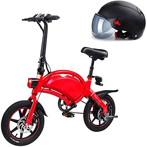 Electric Bike : Electric Bike Electric Mountain Bike Folding Electric City Bike, Up To 25 Km / H, Adjustable Speed Bike, 14 Inch Wheels, 36V / 10.4Ah Lithium Battery, Unisex Adult, Parent-Child Electric Bicycle for