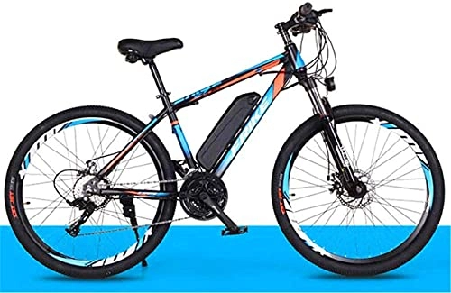 Electric Bike : Electric Bike Electric Mountain Bike for Adults, 250W bike 26" Bicycles All Terrain Shockproof, 36V 10Ah Removable LithiumIon Battery Mountain Bicycle for Men Women (Color : Blue)