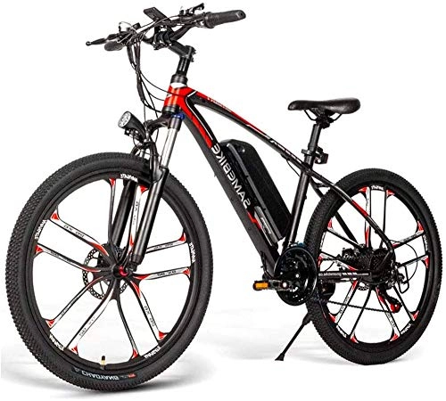 Electric Bike : Electric Bike Electric Mountain Bike SM26 Electric Mountain Bike for Adults, 350W 21 Speed Ebike 48V 8Ah Lithium-Ion Battery 3 Working Modes, 26" City Bike Bicycles for Men Women for the jungle trails