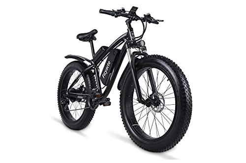 Electric Bike : Electric Bike, Ficyacto 26''E bikes for men, Electric Mountainbike With 48V 17AH Battery, LCD Display, Shimano 21 Speed Electric Bikes For Adults