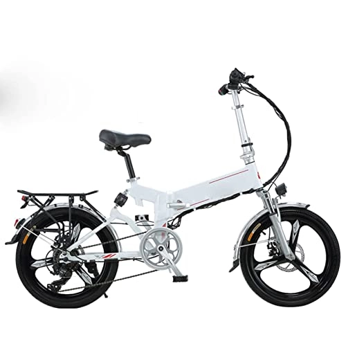 Electric Bike : Electric Bike Foldable for Adults Electric Bicycle 350W 34V Small Electric Moped 20 Inch Folding Electric Bike