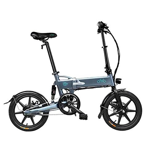 Electric Bike : Electric Bike, Folding Electric Bike for Adults, 7.8AH 250W 36V with LCD Screen 16Inch Tire Lightweight 19Kg, Suitable for Outdoor Cycling Travel Work Out Fitness City Commuting, Gray, 16In
