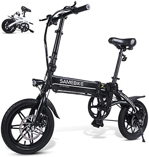 Electric Bike : Electric Bike, High Carbon Steel Mountain Bike, Electric Bicycle with Powerful Motor, Large Capacity E-Bike Battery with 3 Riding Modes, Folding Design