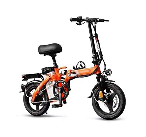 Electric Bike : Electric Bike, Off-road Level Shock Absorption 14 Inch 48V 20A / 48V 25A E-bike With Lithium Battery, City Bicycle Disc Brake, 40-100KM Endurance