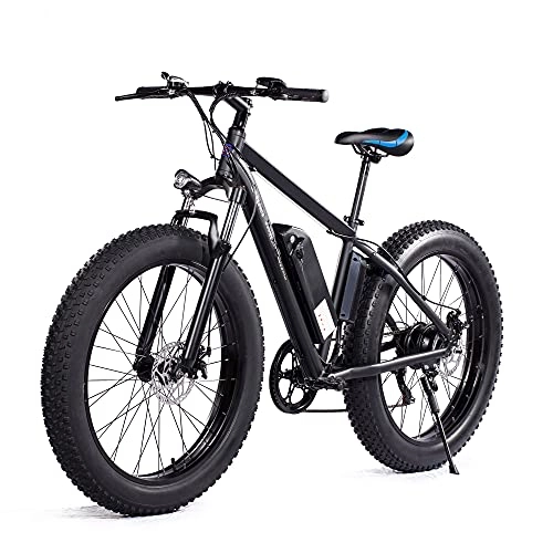 Electric Bike : Electric Bike Snow Bicycle 26“ Fat Tire Bike 500W 48V / 12.5AH Battery EBike Moped Beach Mountain Pedal Assist