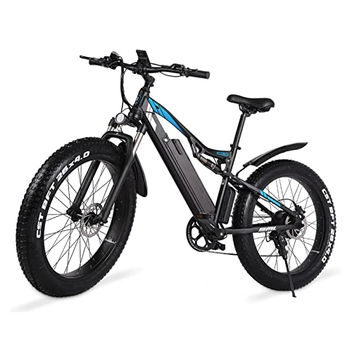 Electric Bike : Electric Bikes for Adults 26'' Fat Tires Electric Bicycle for Adults 25MPH Ebike with Removable 48V Battery 1000W Adult Electric Bikes with LCD Display