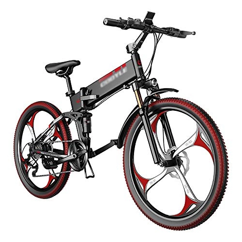 Electric Bike : Electric Bikes for Adults Mountain Bike 400W Mens Mountain Ebike Road Bicycle Beach / Snow Bike with Hydraulic Disc Brakes and Suspension Fork