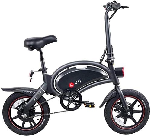 Electric Bike : Electric Ebikes, 14 Inch Adult Electric Bike, Aluminum Frame Mini Folding Electric Bike Multi-Function Instrument 250W 36V 10Ah Waterproof Bicycle Dual Disc Brakes