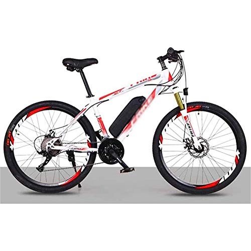 Electric Bike : Electric Mountain Bike, Electric Bike for Adults 26 In Electric Bicycle with 250W Motor 36V 8Ah Battery 21 Speed Double Disc Brake E-bike with Multi-Function Smart Meter Maximum Speed 35Km / h Electric