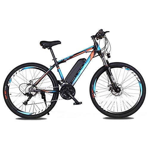 Electric Bike : Electric Mountain Bike, Electric Bikes for Adults Electric Mountain Bike 21-Speed 36V 8Ah Lithium Battery E-Bike with 26" Spoke Wheel Big Tire and 250W Motor for Beach Snow Gravel Rain Electric Biking