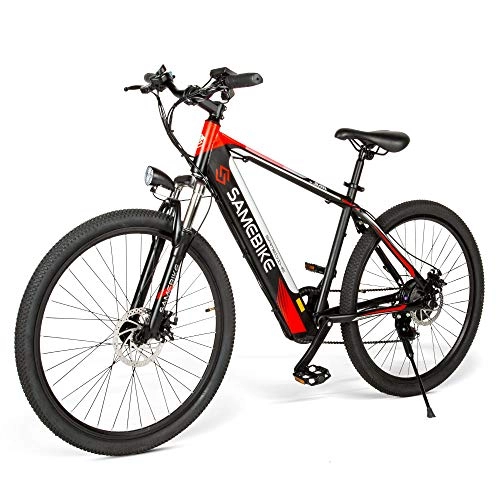 Electric Bike : Enegitech SH 26 E-Bike, Electric Mountain Bike 250W Motor 8Ah Lithium Battery Shimano 7 Speed 3 Mode 26" Wheels Electric Bicycle for Adults City Commuting Outdoor Cycling (Black)