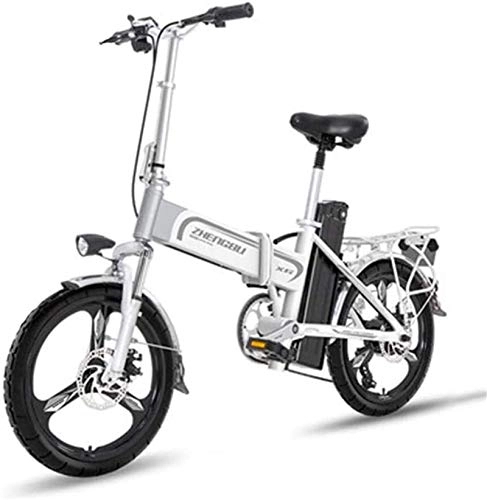 Electric Bike : Fangfang Electric Bikes, Fast Electric Bikes for Adults Lightweight Electric Bike 16 inch Wheels Portable Ebike with Pedal 400W Power Assist Aluminum Electric Bicycle Max Speed up to 25 Mph, E-Bike