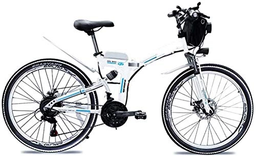 Electric Bike : Fangfang Electric Bikes, Folding Electric Bike for Adults Urban Commuter E-bike City Bicycle 1000w Motor and 48v 13ah Lithium Battery Max Speed 35 Km / h Load Capacity 150 Kg Full Shock Absorber, E-Bike
