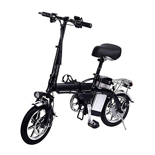 Electric Bike : Fast Electric Bikes for Adults Folding Electric Bike Bicycle with 250W Brushless Motor Double Disc Brake Three Modes Up To 35 km / H Maximum 100KM Running Distance City Electric Bikes for Commuting
