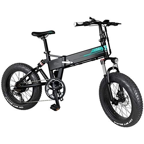Electric Bike : FIIDO M1 Pro Adults Electric Bike, Adjustable Seat and Handlebar Outdoor Folding Cycling Bike Vehicle, Black Thick Tires 48V 12.8Ah Brushless Motor - Black