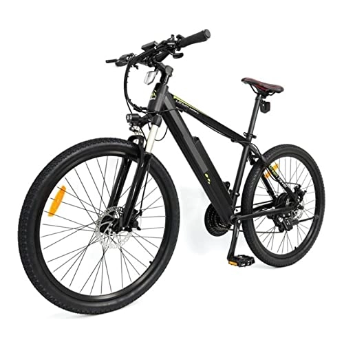 Electric Bike : FMOPQ Electric Bike500W Motor Electric Mountain Bike 27.5" Tire 35km / H 48V Removable Lithium Battery Electric Bike (Color : Black)