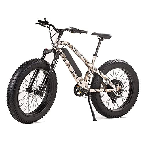 Electric Bike : FMOPQ Mountain Electric Bike 1000WE Bike 264.5 Inch Snow Fat Tire Electric Bicycle Wheel 48V 10Ah Lithium Battery E-Bike (Color : 48V1000W)