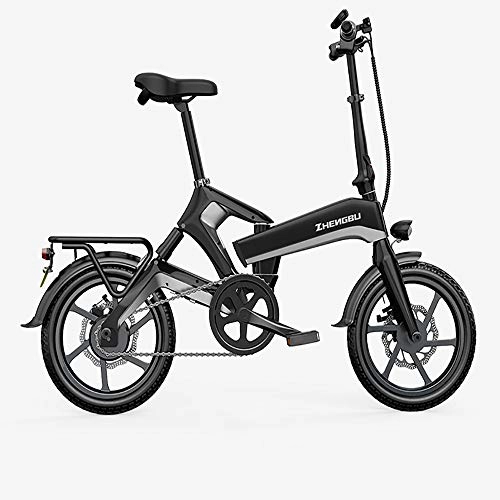 Electric Bike : Folding electric bicycle Electric Mountain Bike, Folding Bicycle Electric Bike for Adults Women, 250W Electric Bicycle 16" with 48V Man E-Bike for Commuter City Commuting Outdoor Cycling Travel Work O
