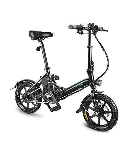 Electric Bike : Folding Electric Bike Bike Two Wheels Electric Bicycle 14 Inch 36V 250W Adults Portable Foldable Electric Bicycle With Seat