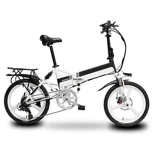 Electric Bike : Folding Electric Bike, Lightweight And Aluminum Folding Bike with Pedals Non-Slip Explosion Proof Lithium Battery Bike Outdoors Adventure, E