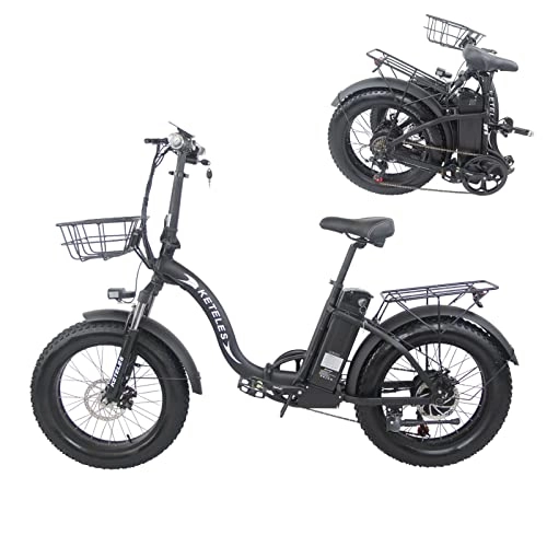 Electric Bike : FRIKE Electric Bicycle Adult 20 * 4'' Electric Mountain Bike With 48V 18Ah Removable Battery Electric Bicycle 7 Speed Three Riding Modes E-Bike(Color:KF9)