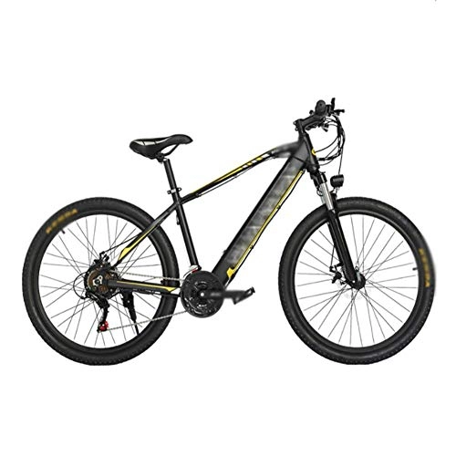 Electric Bike : FZYE 27.5 inch Electric Bikes, Hidden lithium battery Variable speed 48V10A Boost Bike Bicycle Men Women, Yellow