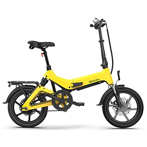 Electric Bike : GGFHH Folding Electric Bike E-Bike, Electric Bicycle with Pedal for Adults and Teens 16" Electric Bike With 36V / 10AH Lithium-Ion Battery Magnesium Alloy Frame