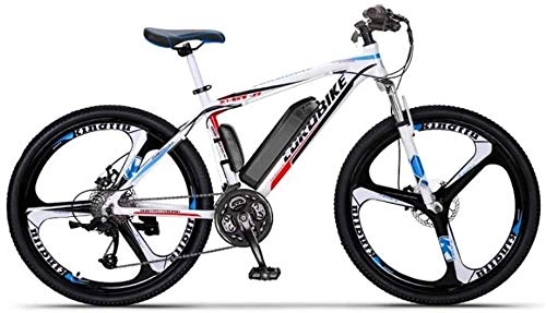 Electric Bike : GMZTT Unisex Bicycle Adult 26 Inch Electric Mountain Bicycle, 36V Lithium Battery, Aluminum Alloy Frame Offroad Electric Bicycle, 27 Speed (Color : B, Size : 60KM)