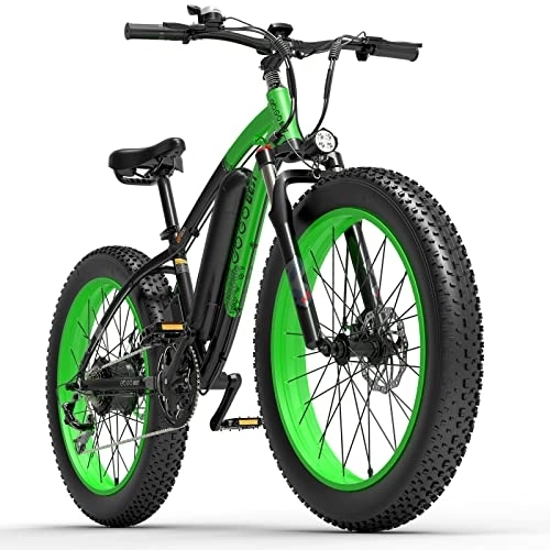 Electric Bike : GOGOBEST Fat Tire Electric Bike GF600, 26 Inch Electric Mountain Bike for Adults 3 Work Modes, Green