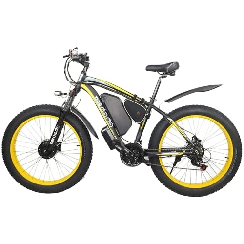 Electric Bike : GOGOBEST Fat Tire Electric Bike GF700, 48V 17.5AH 26" Electric Mountain Bike Dirt Ebike for Adults Shimano 7-Speed 3 Riding Modes