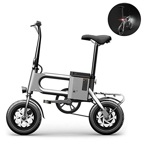 Electric Bike : Gpzj 12" Folding Electric Bike with 36V Lithium-Ion Battery, 350W Motor And Remote Start Three Modes Lightweight E-Bike