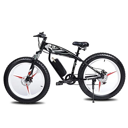 Electric Bike : GUI-Mask SDZXCElectric bicycle adult lithium battery 26 inch aluminum alloy electric mountain off-road speed bicycle intelligent electric car electric bicycle