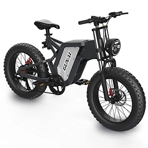 Electric Bike : GUNAI Electric Bike for Adults, Ebike Mountain Bike, 48V 250W Brushless Motor, Hydraulic Fork, Shimano Transmission, 50-60KM Range - Off-Road E-Bike for Adventure and Commuting