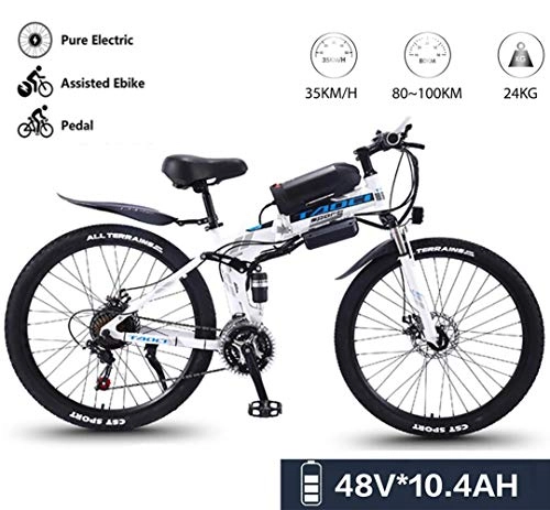 Electric Bike : GUOJIN 26" Electric Bike, Electric Bicycle with 350W Motor, 36V 13Ah Battery, Change Speed bike, Outdoor Urban Road Bikes, Blue