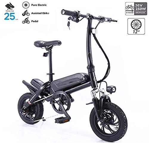 Electric Bike : GUOJIN 350W Electric Bicycle with Removable 36V 10.4 ah Lithium-Ion Battery, 12" Off-Road Wheels Premium Full Suspension and 6 speed gear