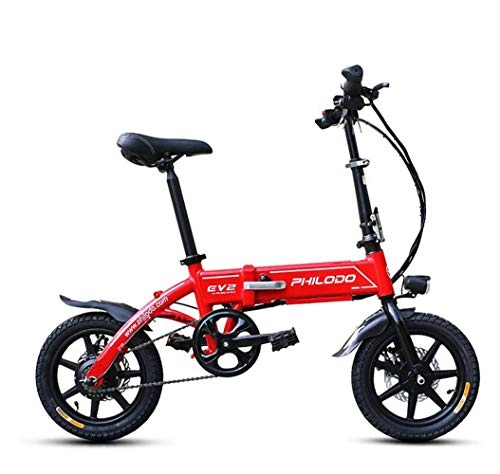 Electric Bike : GUOJIN City Electric Bicycle Bike, Electric Commute Bicycle Ebike with 250W Motor and 36V 8Ah Lithium Battery, Three Modes (up to 25 km / h), Red