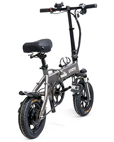 Electric Bike : GUOJIN Electric Folding Bike Fat Tire 12" with 48V 8.0Ah Lithium-Ion Battery 350W Motor, Max Speed Is 25Km / H City Mountain Bicycle Booster 50-60KM
