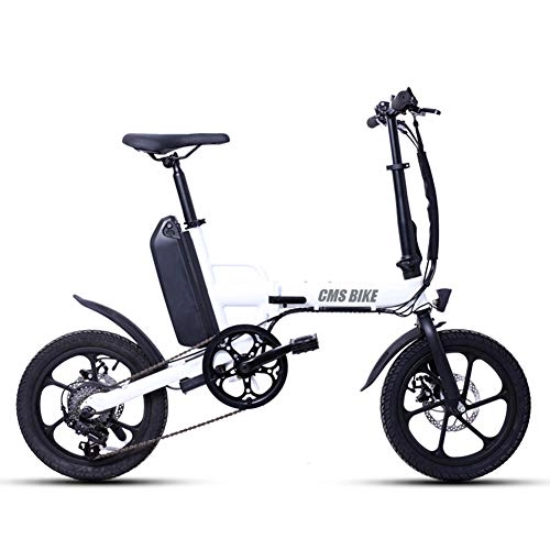 Electric Bike : GUOJIN Folding Electric Bicycle for Adults 250W Motor 36V Urban Commuter Folding E-Bike City Bicycle, 50Km Mileage, 13Ah Lithium-Ion, Max Speed 25 Km / H Load Capacity 110 Kg