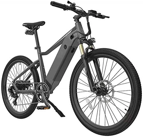 Electric Bike : GYL Ebike Motorcycle Mountain Bike Travel Adult Mountain Bike 250W Motor 26Inch Outdoor with Rear Seat Waterproof Dual Disc Brake 7 Speed Variable Speed Bike for City, Grey