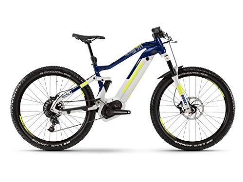 Electric Bike : HAIBIKE Sduro FullSeven Life 7.0 27.5 Inch Women's Pedelec E-Bike MTB Grey / Blue / Yellow 2019: Size: XL