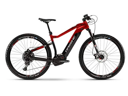 Electric Bike : HAIBIKE Sduro Hardnine 10.0 Bosch 500Wh 12v Black / Red Size 40 2019 (eMTB Hardtail)