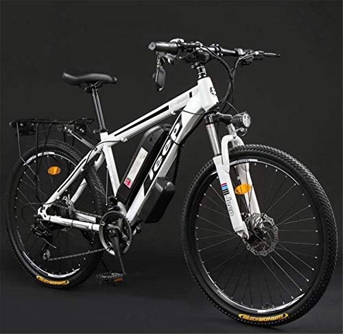 Electric Bike : HCMNME durable bicycle Adult 26 Inch Electric Mountain Bike, 36V Lithium Battery High-Carbon Steel 24 Speed Electric Bicycle, With LCD Display Alloy frame with Disc Brakes