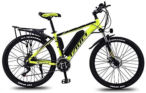 Electric Bike : HCMNME durable bicycle Adult 26 Inch Electric Mountain Bikes, 36V Lithium Battery Aluminum Alloy Frame, With Multi-Function LCD Display 5-gear Assist Electric Bicycle Alloy frame with Disc Brake